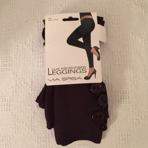 NEW VIA SPIGA LUX MICROFIBER LEGGINGS